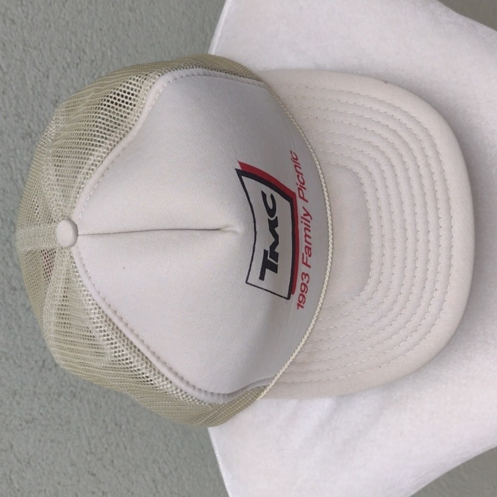 1993 Otto Snap Cap TMC Family Picnic Fiam Front Trucker Hat - Picture 5 of 10